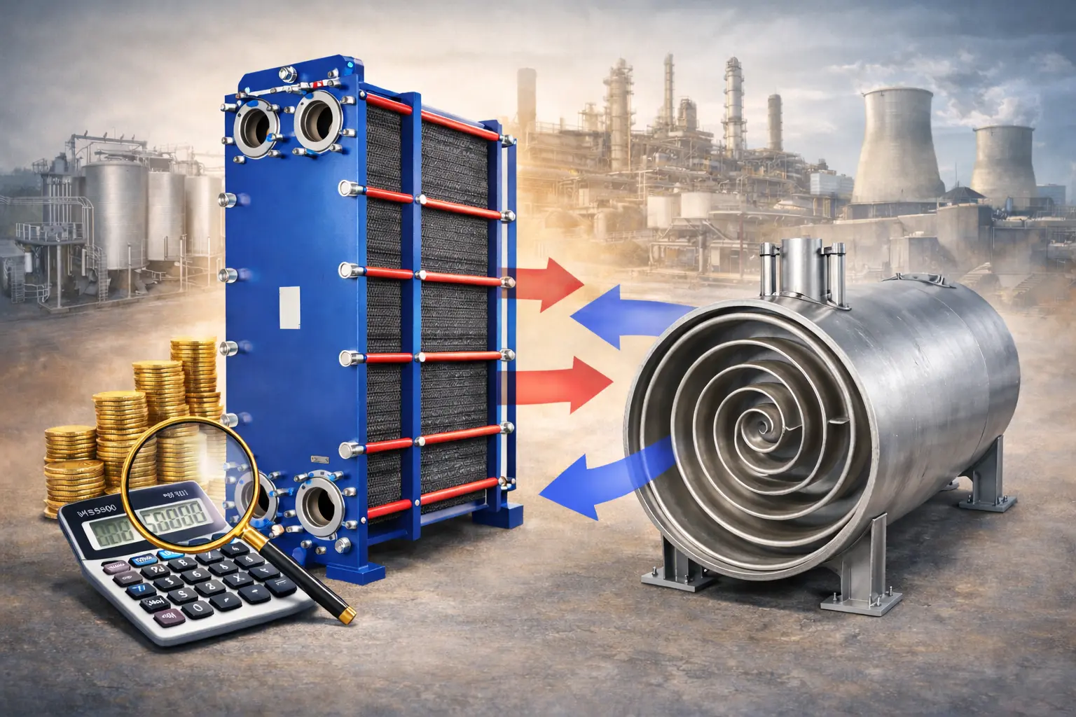 Industrial plate heat exchanger price comparison and spiral plate heat exchanger application overview by SRJ India