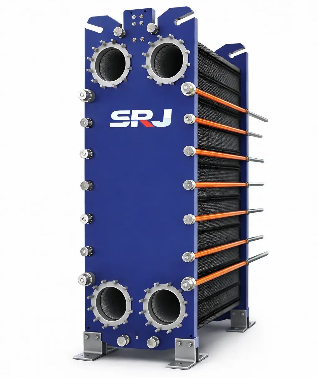 wide gap plate heat exchanger