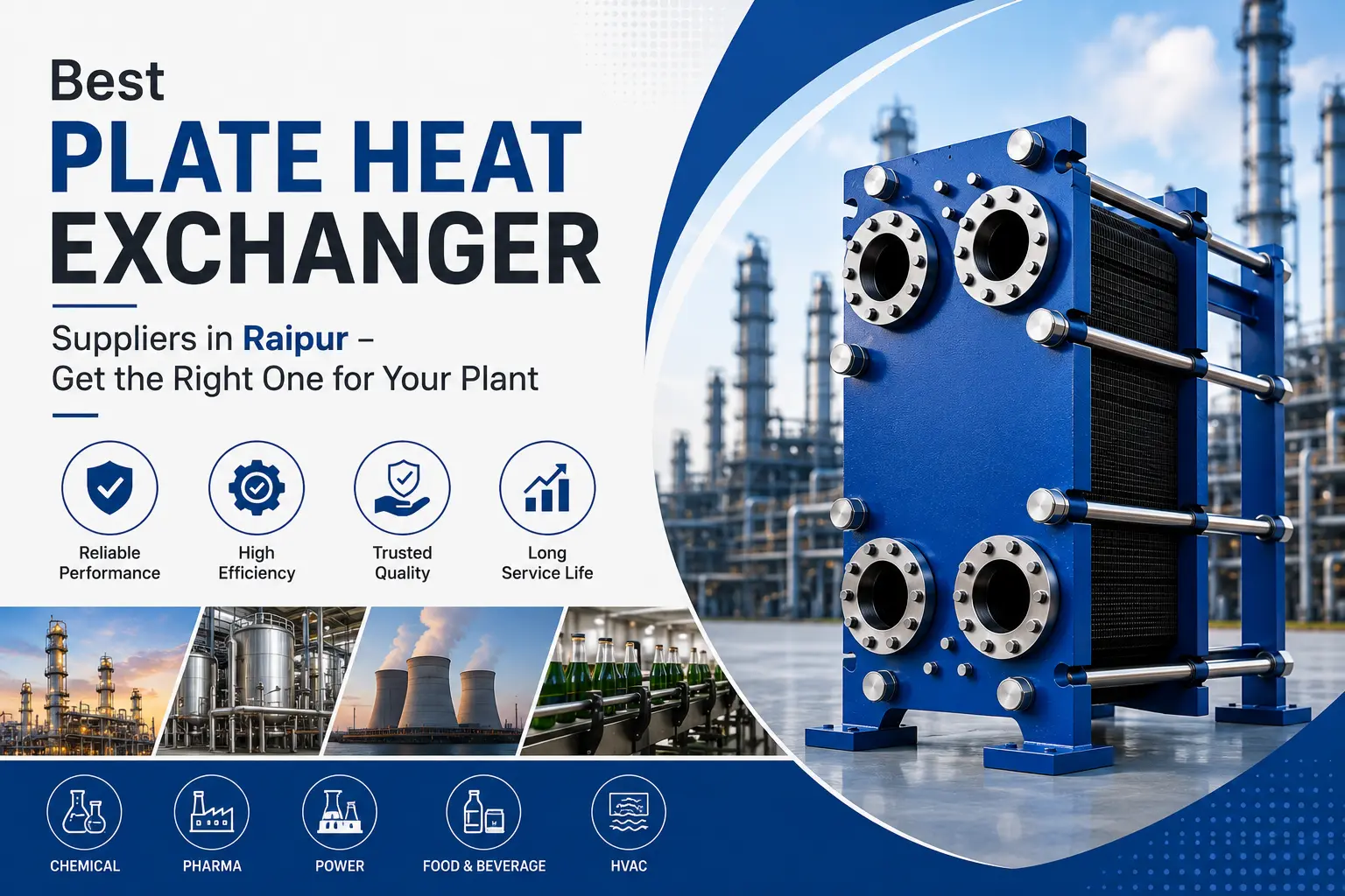 Plate heat exchanger suppliers in Raipur – SRJ semi-welded unit for chemical plant