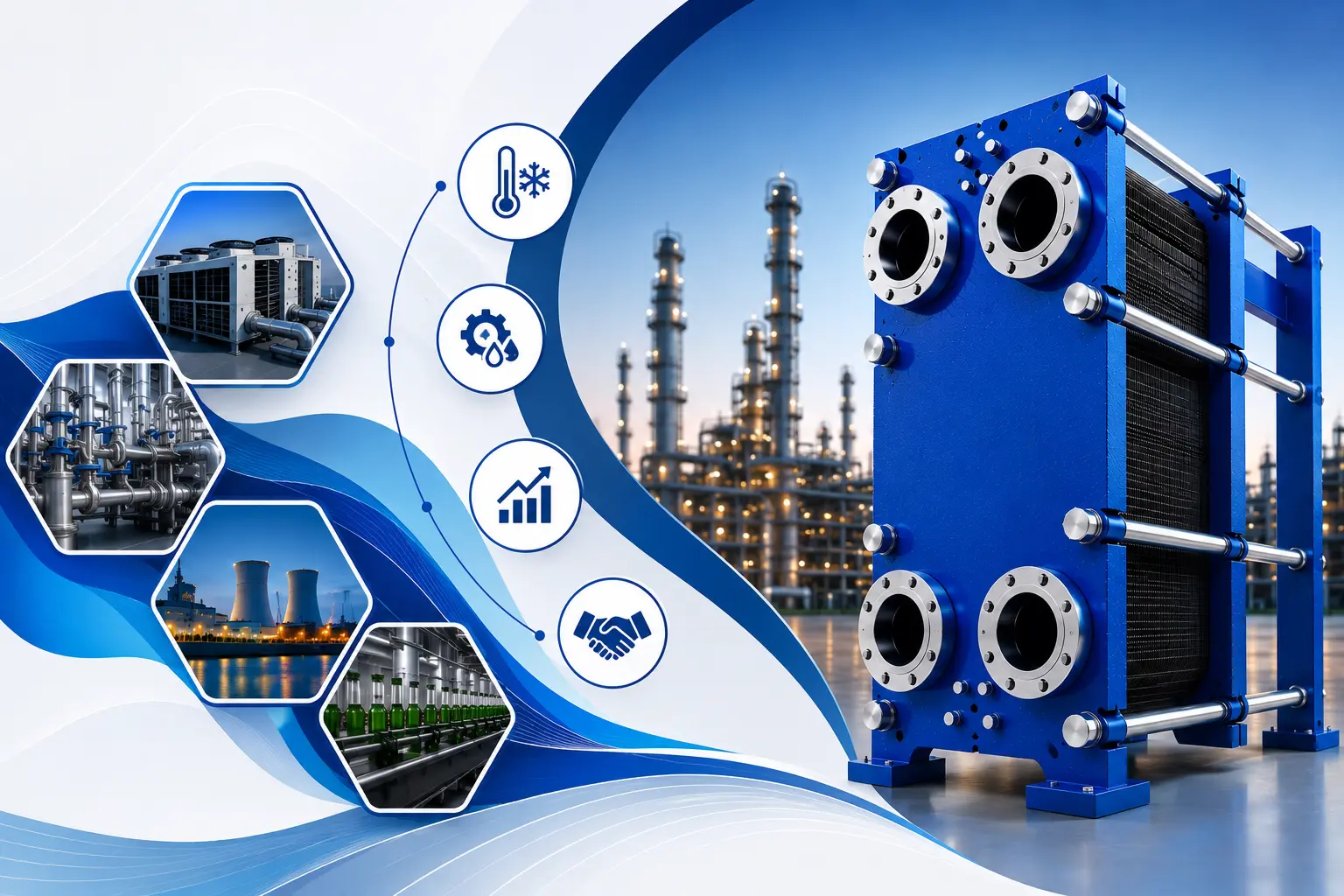 plate heat exchanger manufacturer in gandhinagar for industrial cooling