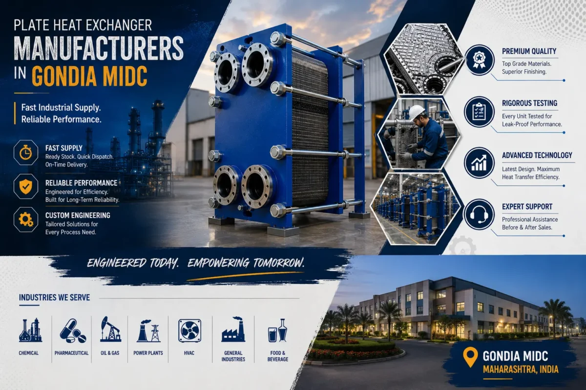 Plate Heat Exchanger Manufacturers in Gondia MIDC for Fast Industrial Supply and Reliable Performance