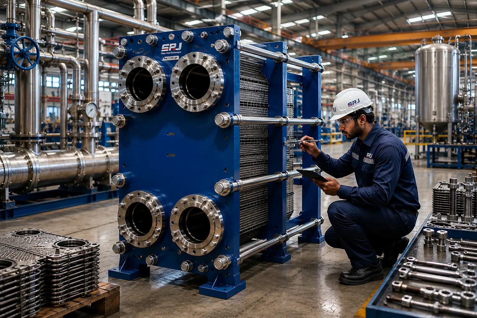 Plate heat exchanger manufacturers in Kutch industrial engineering facility