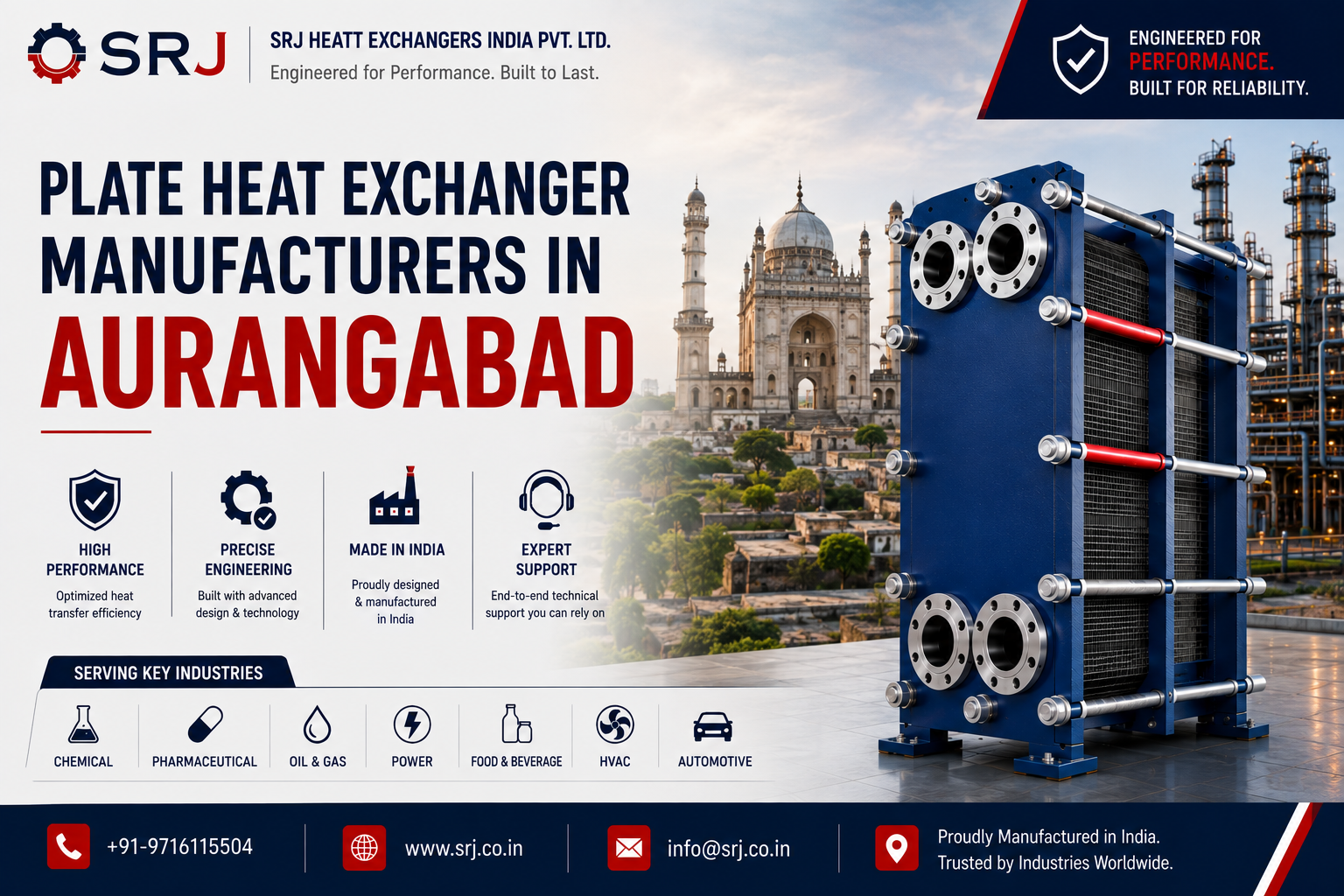 Plate heat exchanger for industrial applications in Aurangabad Maharashtra