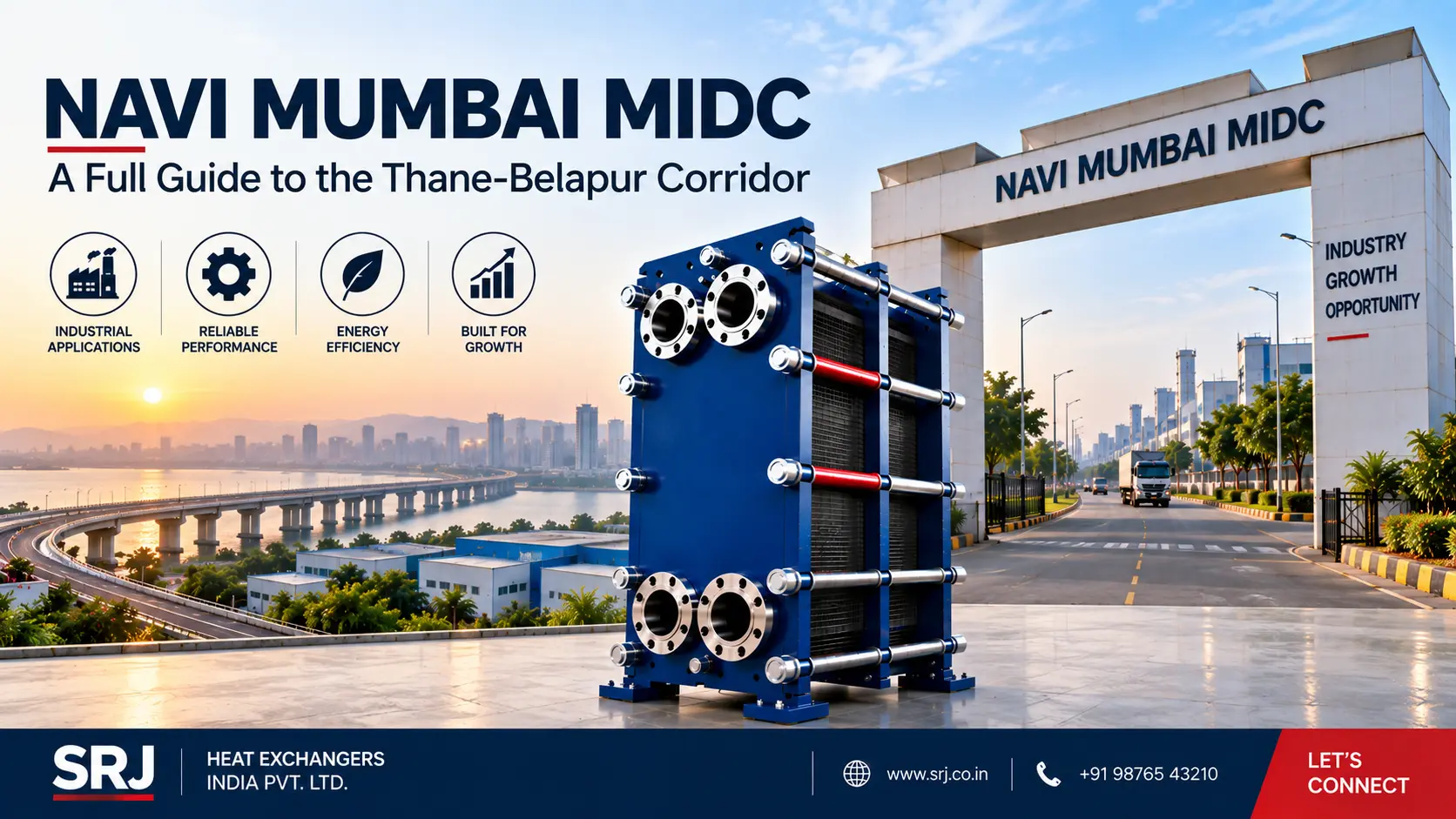 Plate heat exchanger manufacturers in Navi Mumbai MIDC across the Thane-Belapur corridor