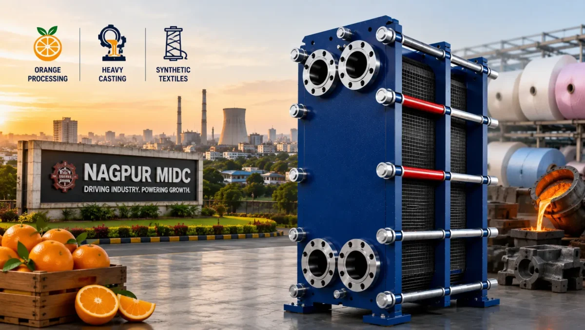 Plate Heat Exchanger Manufacturers in Nagpur MIDC: Where Orange Processing Meets Heavy Casting and Synthetic Textiles